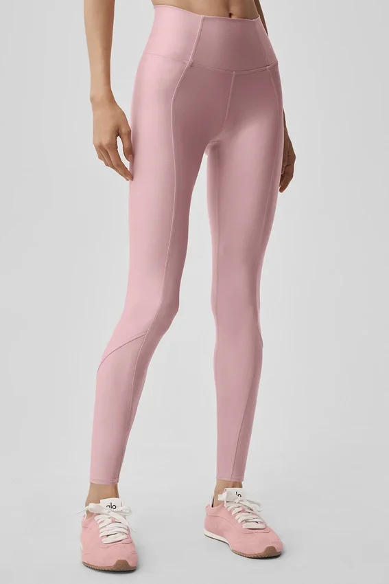 High-Waist Airlift 7/8 Fine Line Legging - Rosa vintage