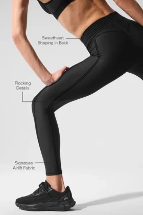High-Waist Airlift 7/8 Line up Legging – Negro