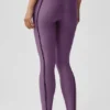 High-Waist Airlift 7/8 Line up Leggings - Plum Kiss
