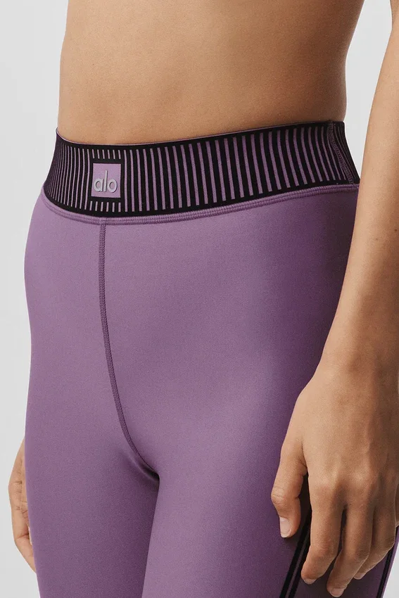 High-Waist Airlift 7/8 Line up Leggings - Plum Kiss