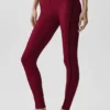 High-Waist Airlift 7/8 «Line Up» Leggings - Rojo «Summer Romance»