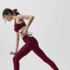 High-Waist Airlift 7/8 «Line Up» Leggings - Rojo «Summer Romance»