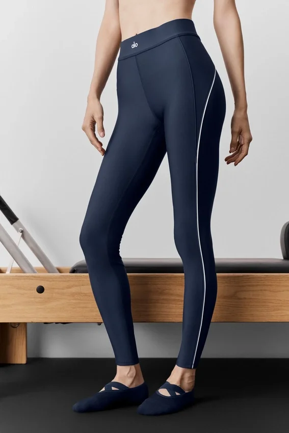 High-Waist Airlift 7/8 Speedwork Legging - Azul marino