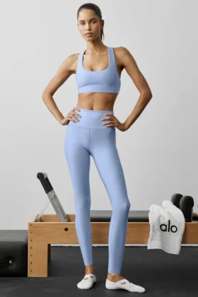 High-Waist Airlift Airlift Legging 7/8 - Azul Provenza claro