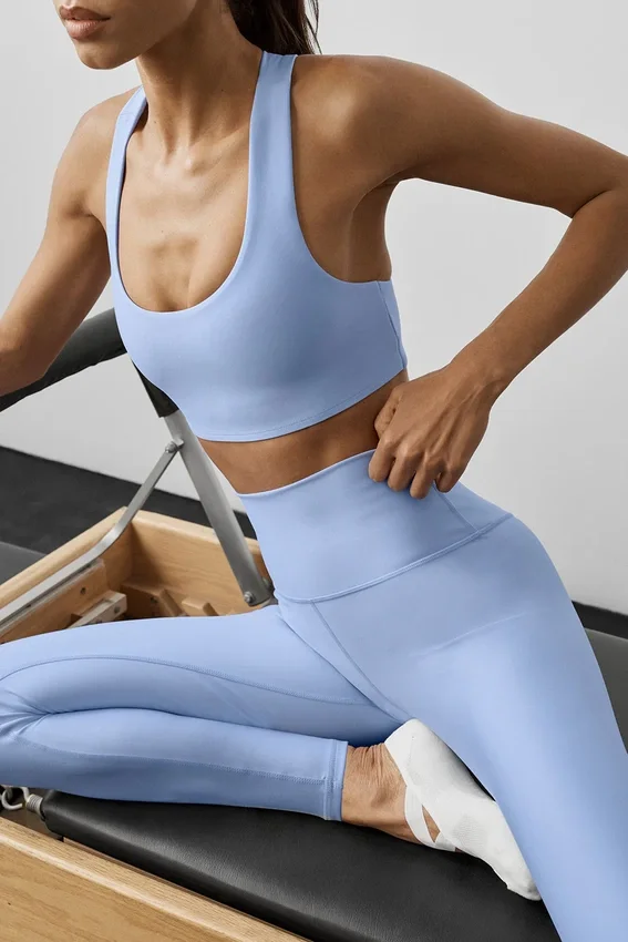 High-Waist Airlift Airlift Legging 7/8 - Azul Provenza claro