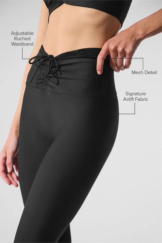 High-Waist Airlift Divine Leggings - Negro