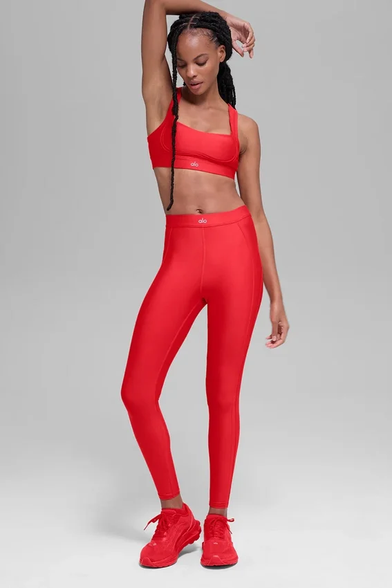 High-Waist Airlift Ignite 7/8 Leggings - Rojo brillante
