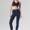 High-Waist Airlift Legging 7/8 - Azul marino