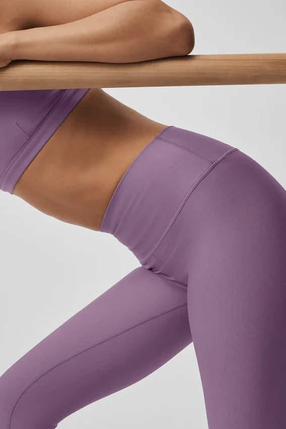 High-Waist Airlift Legging 7/8 - Beso de ciruela