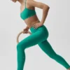 High-Waist Airlift Legging 7/8 - Emerald Isle