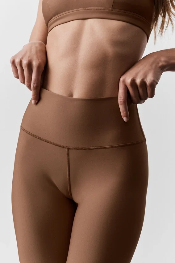High-Waist Airlift Legging 7/8 - Marrón «Sun Kissed»