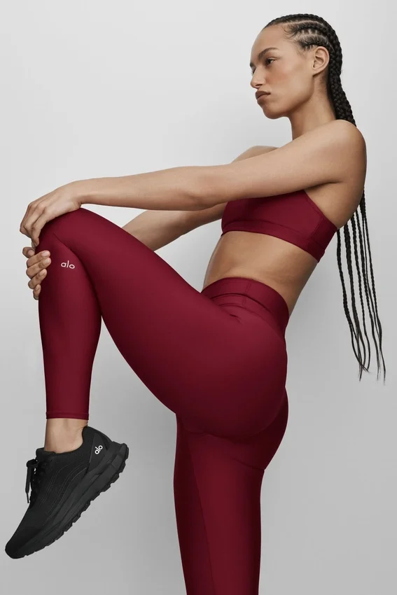 High-Waist Airlift Legging 7/8 - Rojo «Summer Romance»