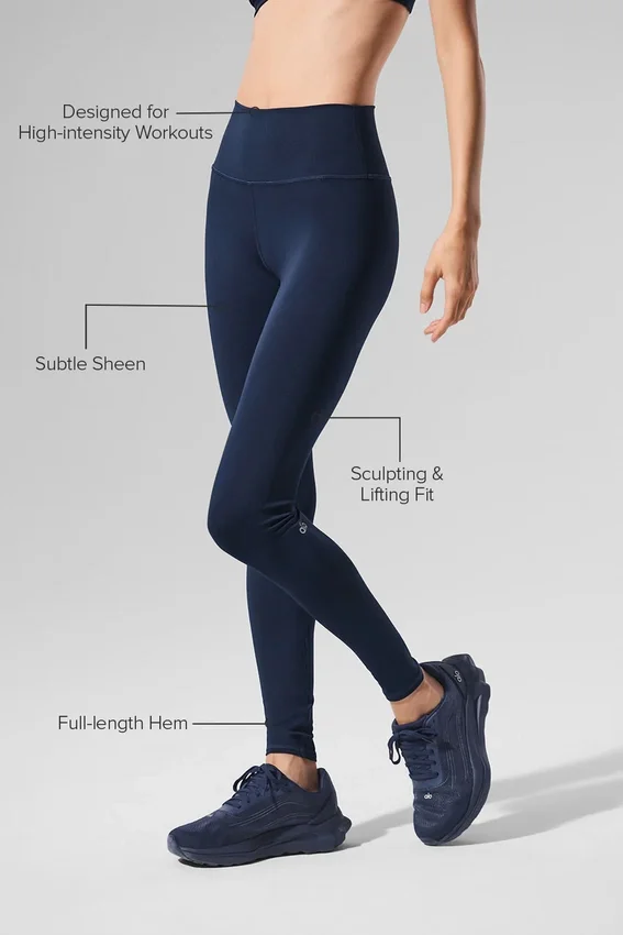 High-Waist Airlift Legging - Azul marino