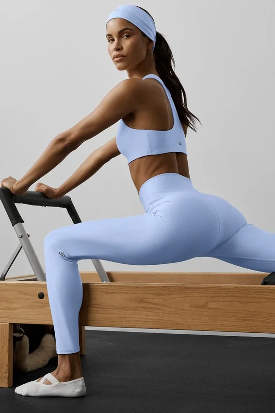 High-Waist Airlift Legging - Azul Provenza claro