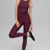 High-Waist Airlift Legging - Burdeos
