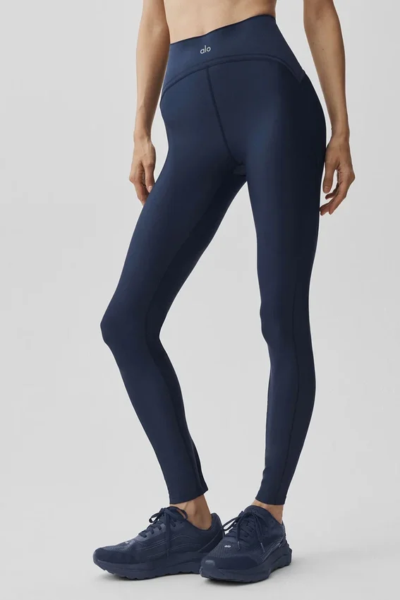 High-Waist Airlift Legging de primera calidad - Azul marino