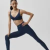 High-Waist Airlift Legging de primera calidad - Azul marino