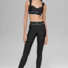 High-Waist Airlift Legging - Negro/Blanco