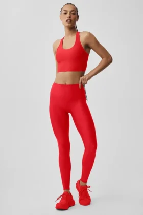 High-Waist Airlift Legging - Rojo brillante