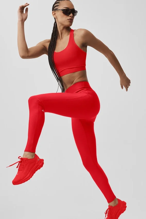 High-Waist Airlift Legging - Rojo brillante
