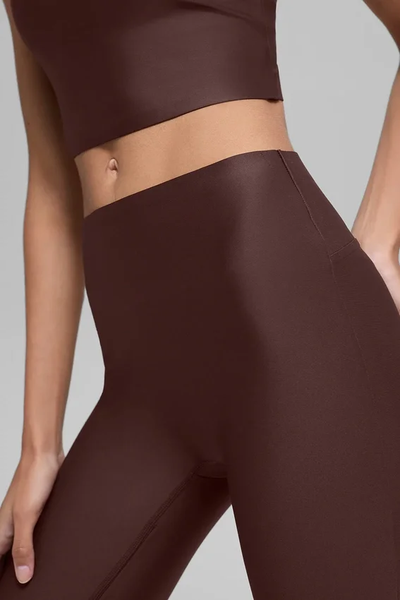 High-Waist Airlift Leggings - Marrón piedra
