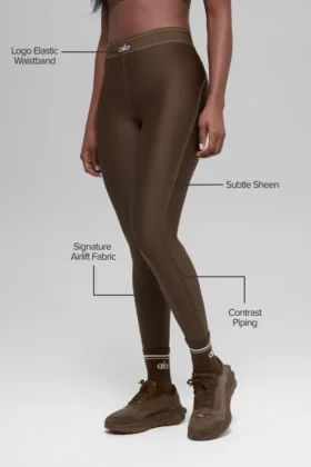 High-Waist Airlift Leggings «Suit Up» – Espresso