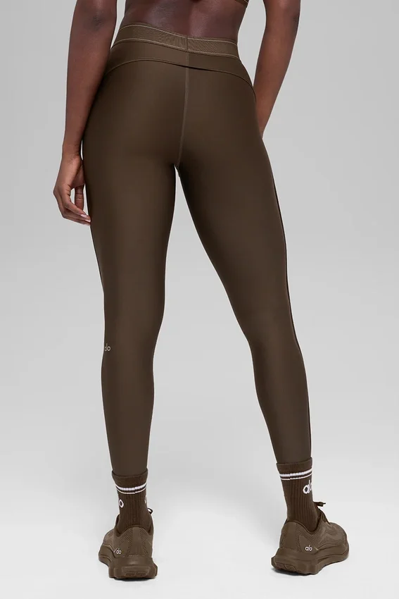 High-Waist Airlift Leggings «Suit Up» - Espresso