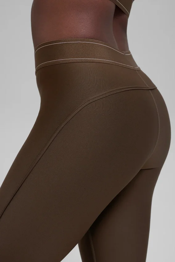 High-Waist Airlift Leggings «Suit Up» - Espresso