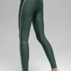 High-Waist Airlift Leggings «Suit Up» — Verde trébol/Blanco