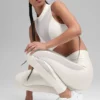 High-Waist Airlift Mesh Infatuation Leggings - Marfil
