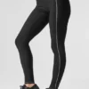 High-Waist Airlift Redefine Leggings - Negro/Blanco