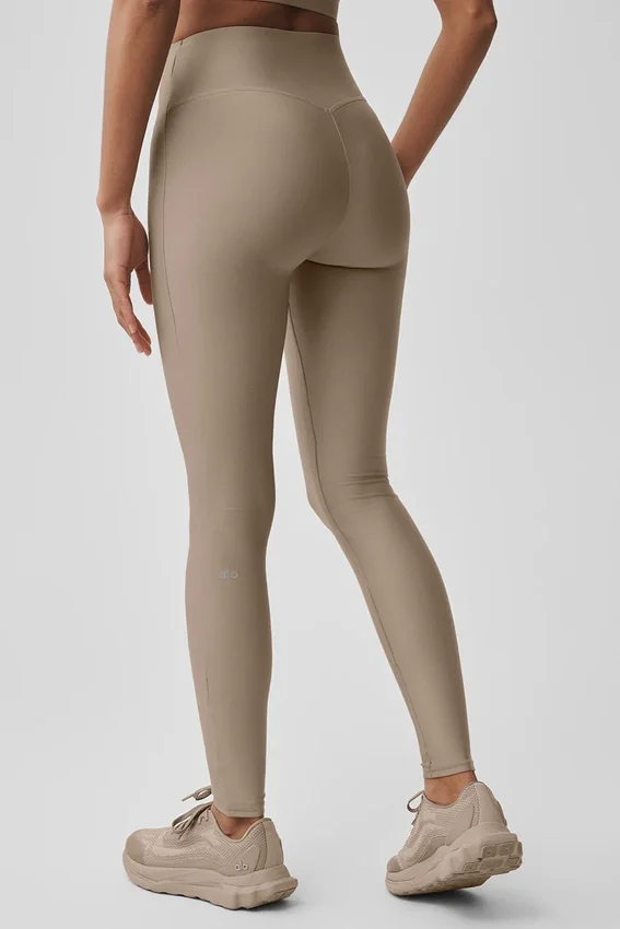 High-Waist Airlift Sleek Leggings - Gravel