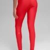 High-Waist Airlift Winter Warm Leggings — Rojo brillante
