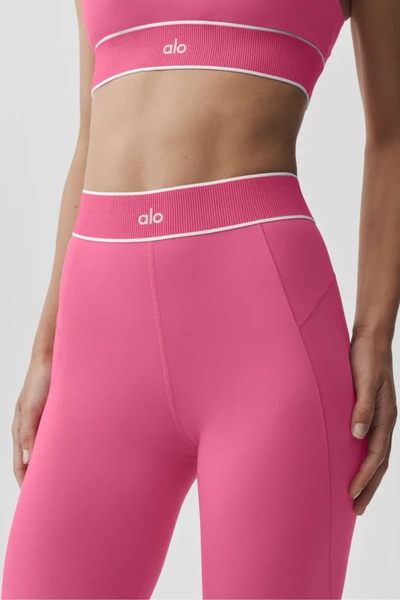 High-Waist Alo Softsculpt «Amp It up» Leggings - Rosa Paraíso