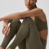 High-Waist Alo Softsculpt Leggings - Olive Tree