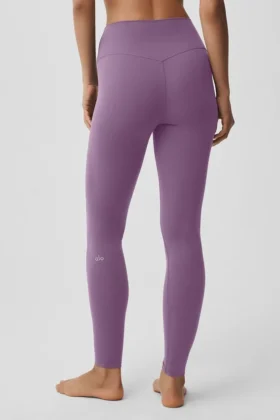 High-Waist Alo Softsculpt Leggings – Plum Kiss