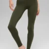High-Waist Alo Softsculpt Leggings - Verde oliva