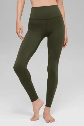 High-Waist Alo Softsculpt Leggings - Verde oliva