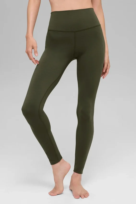 High-Waist Alo Softsculpt Leggings - Verde oliva