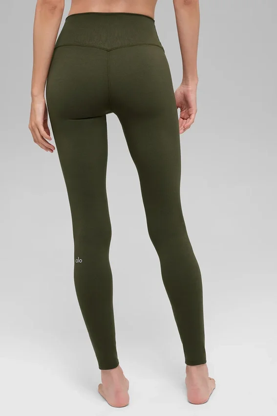 High-Waist Alo Softsculpt Leggings - Verde oliva