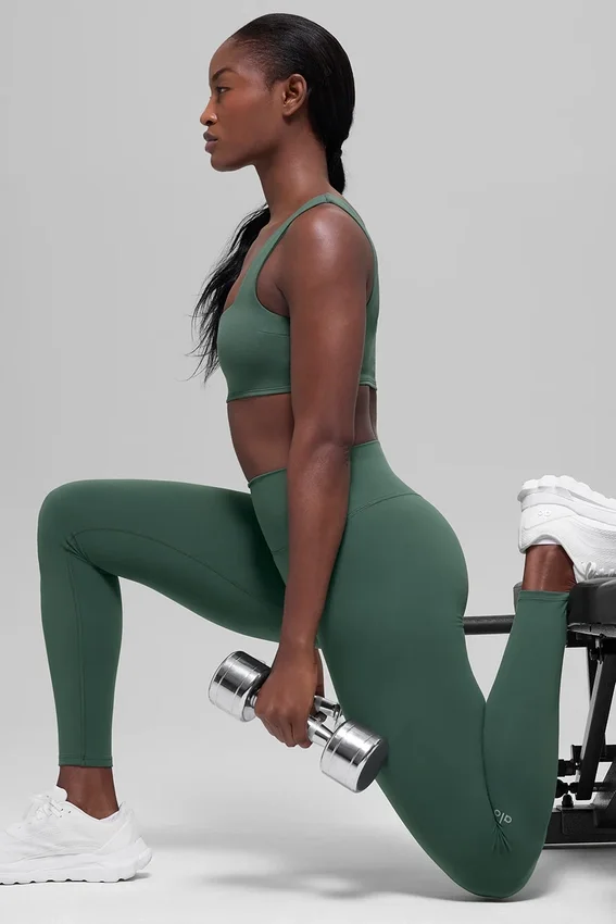 High-Waist Alo Softsculpt Leggings - Verde trébol