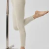 High-Waist Alosoft 7/8 Highlight Leggings - Gris avena jaspeado