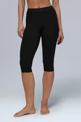 High-Waist Alosoft capri «Iconic 90’S» — Negro