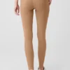 High-Waist Alosoft Head Start Leggings - Toasted Almond