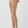 High-Waist Alosoft Head Start Leggings - Toasted Almond