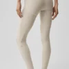 High-Waist Alosoft Heart Throb Leggings 7/8 - Avena jaspeada/Blanco