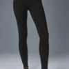 High-Waist Alosoft Lounge Leggings — Negro