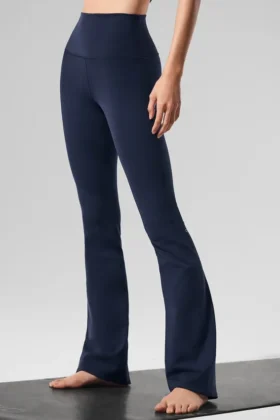 High-Waist Bootcut Legging - Navy