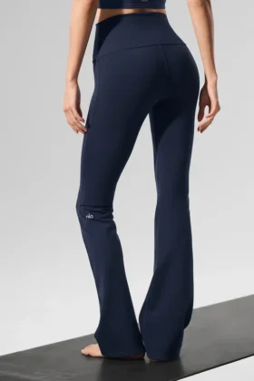 High-Waist Bootcut Legging – Navy