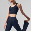 High-Waist Bootcut Legging - Navy